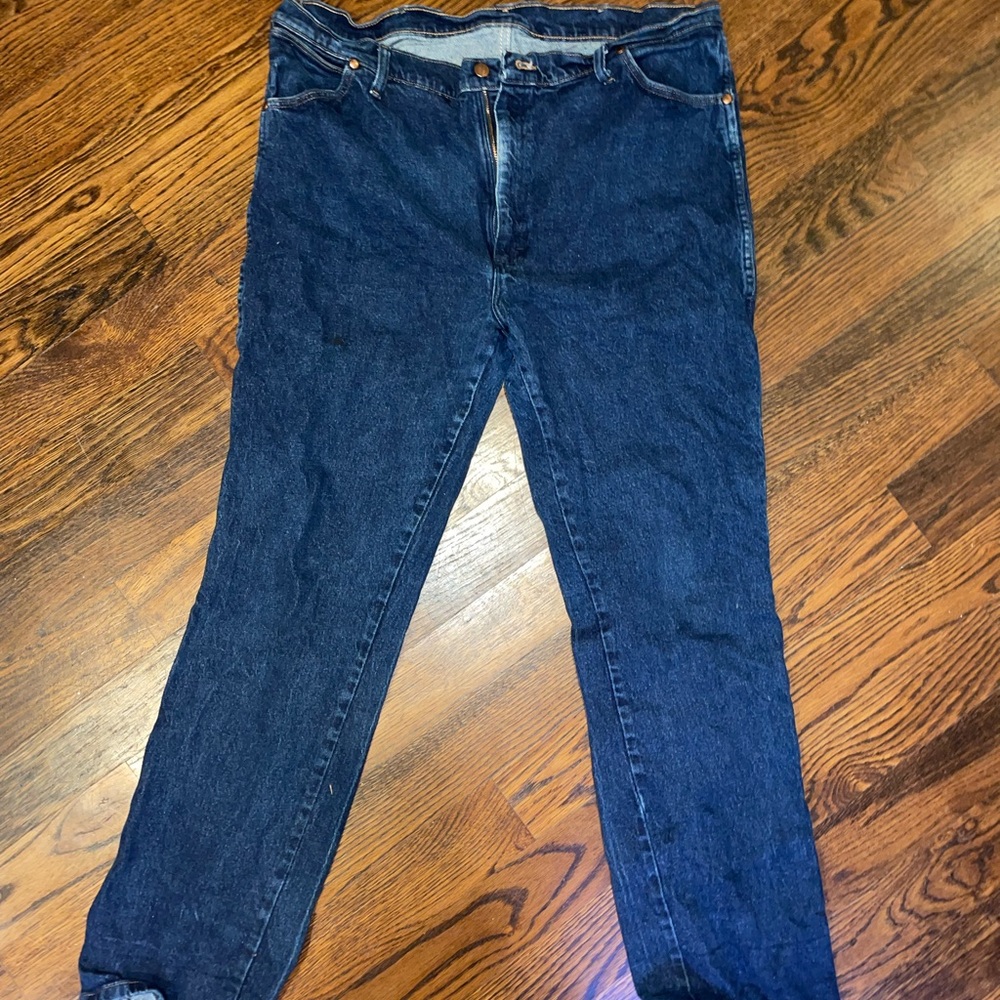 Wrangler Dark Blue Straight Leg Jeans